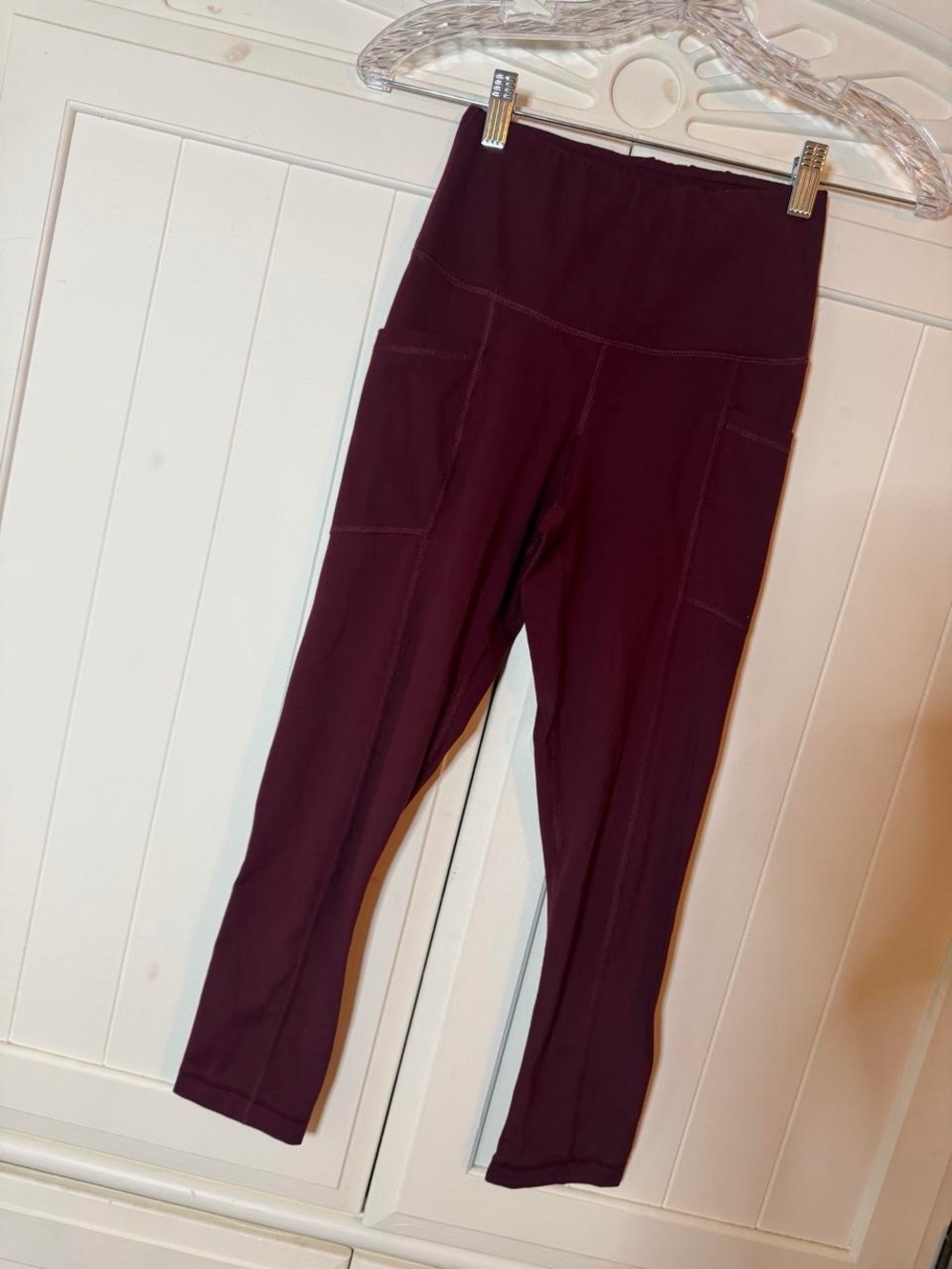 Women’s Yogalicious High-Waist Burgundy Active Leggings
